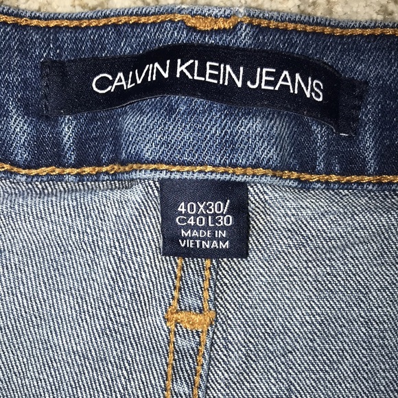 Calvin Klein Jeans, CKJ 035, Straight Fit Stretch Jeans, Size 40x30, EUC! - Picture 9 of 15